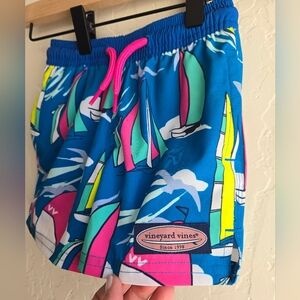 Vineyard Vines Toddler Boys Chappy Swim Trunk Shorts 2T Sailboat